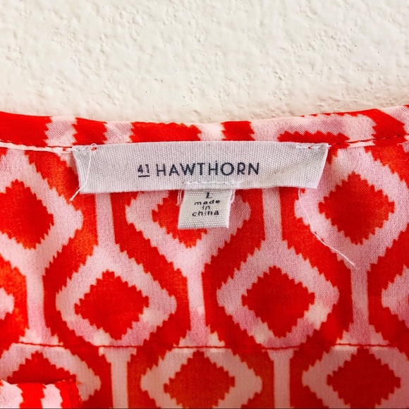 41 HAWTHORN Mono Geo Studded Blouse Size Large - Picture 2 of 7